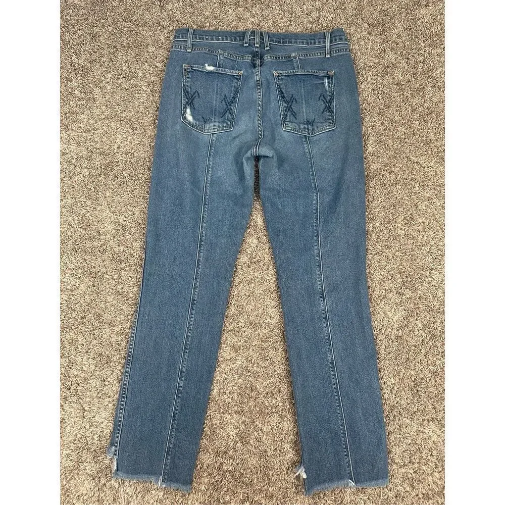 McGuire Denim Lido High Rise Step Hem Jeans Women’s 30 Slim Straight Denim